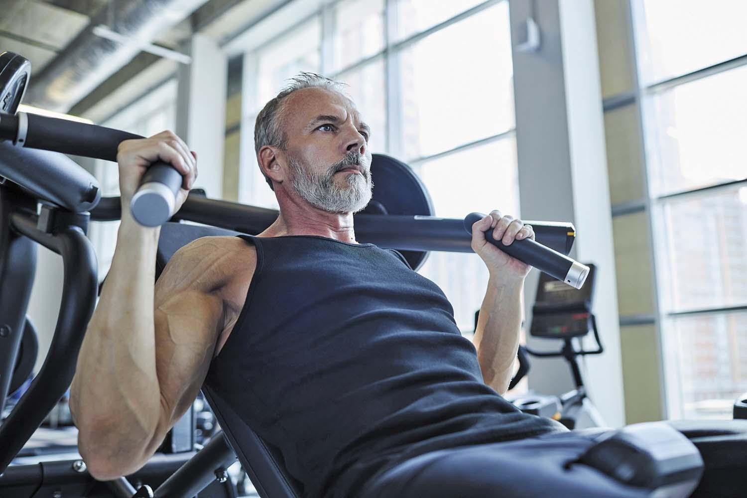Dumbbells on a gym floor